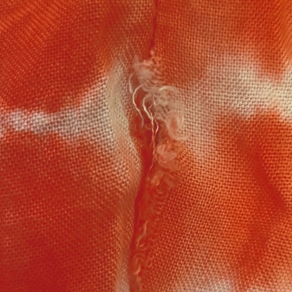Kori America  orange/white tie dye top size Med - Picture 6 of 7